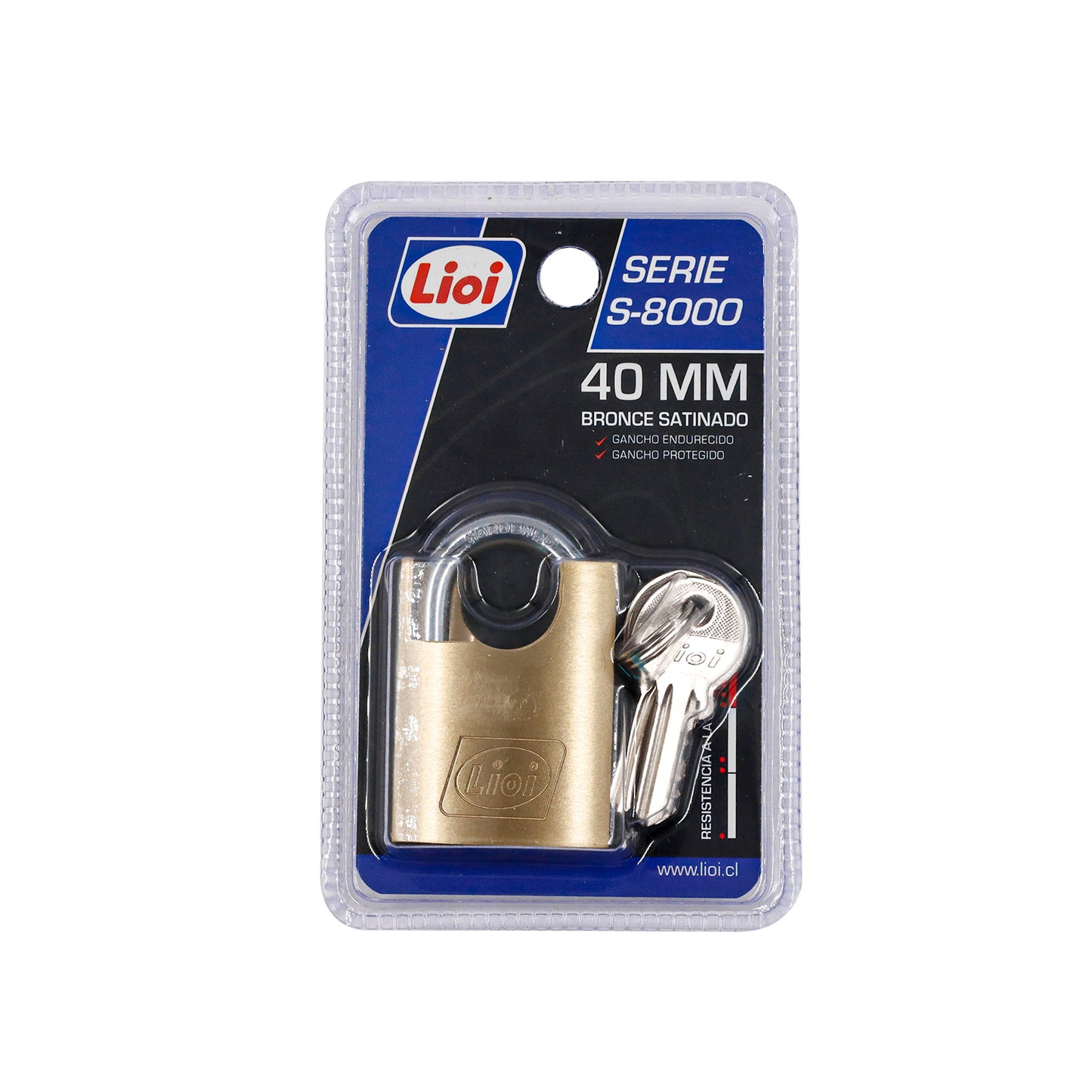 CANDADO SERIE S-8000 C/GANCHO PROTEGIDO