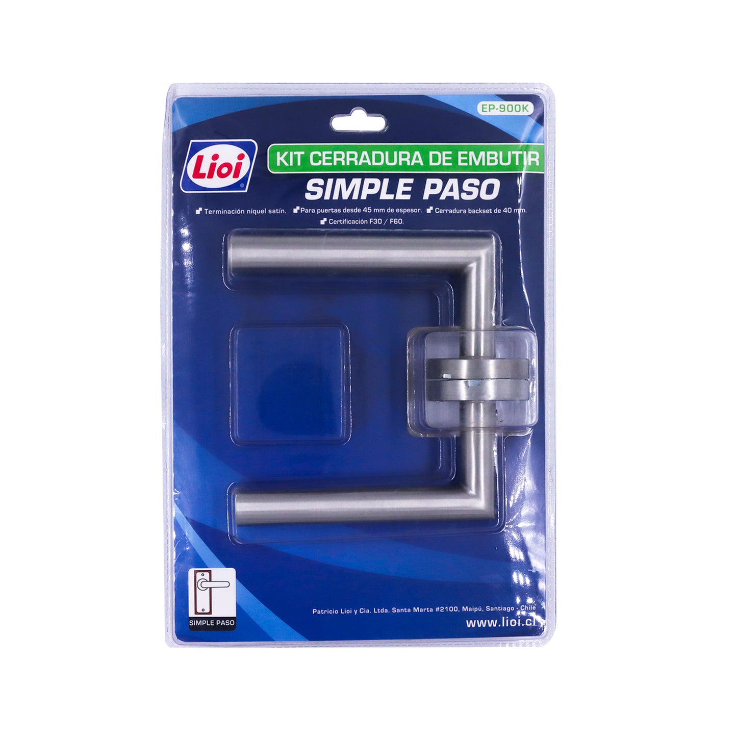 KIT CERRADURA EMBUTIR