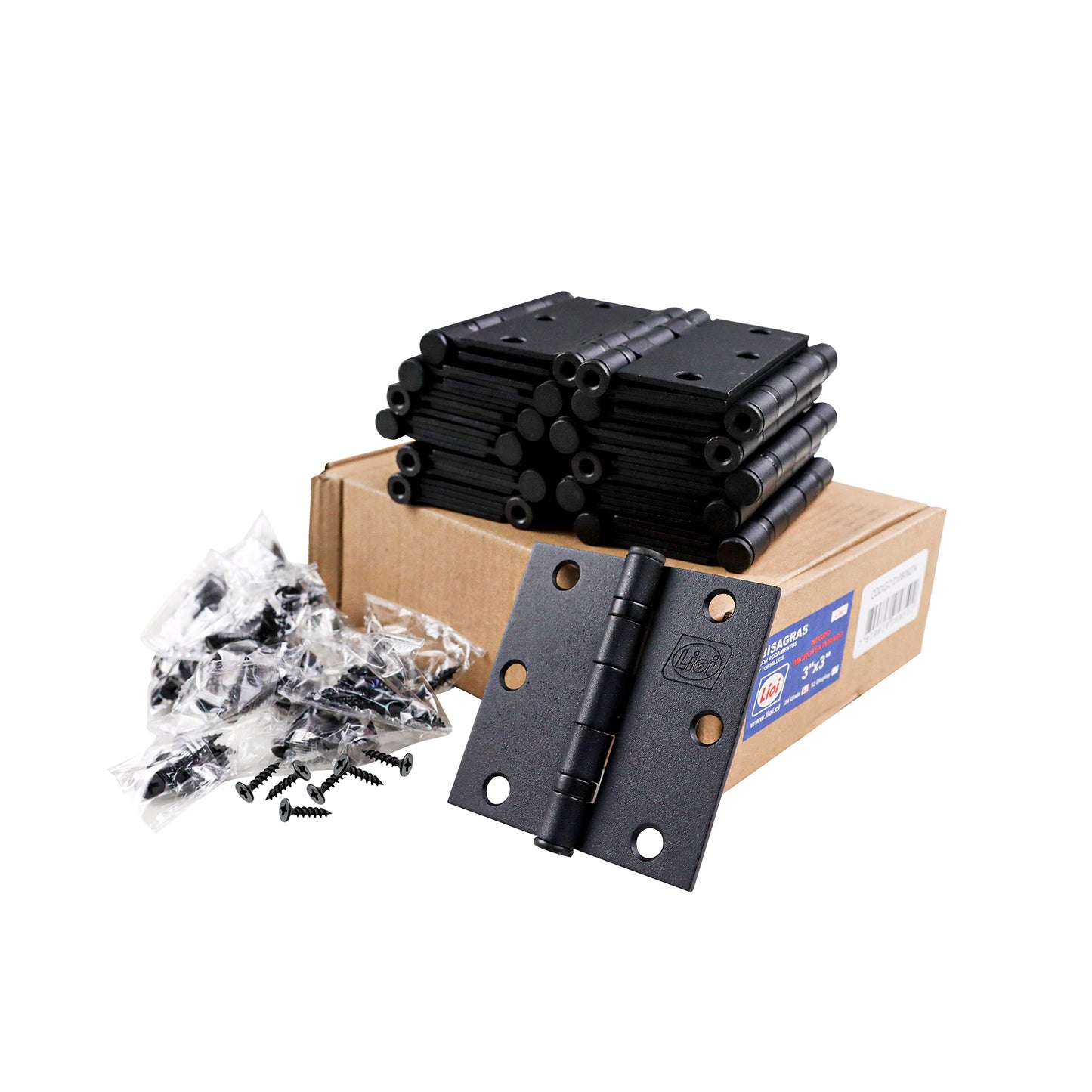BISAGRA LÍNEA 88 NEGRO MICROTEXTURADO CAJA 24UND C/ROD