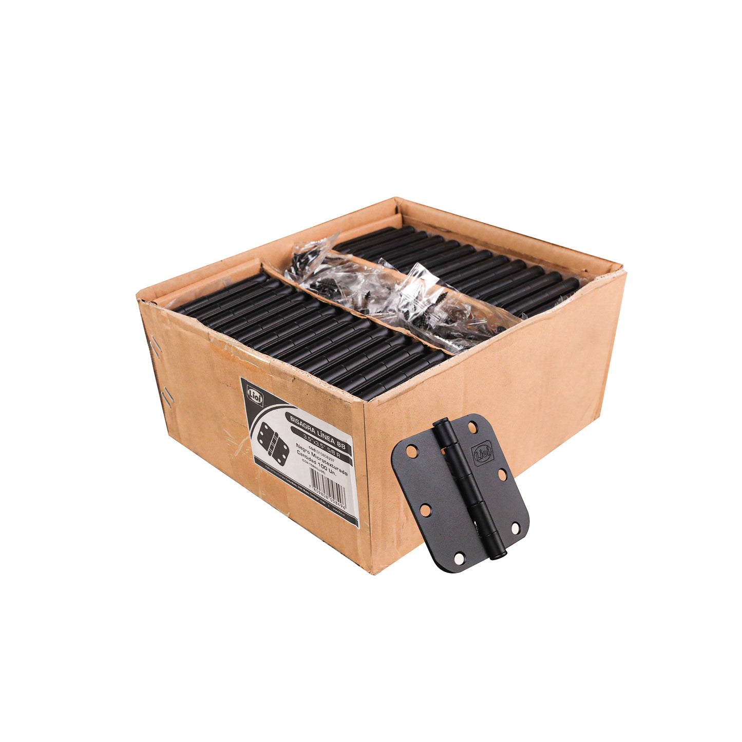 BISAGRA LÍNEA 88 3 1/2" CANTO REDONDO CAJA 100UND