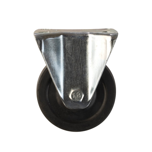 RUEDA DE GOMA CON BASE FIJA