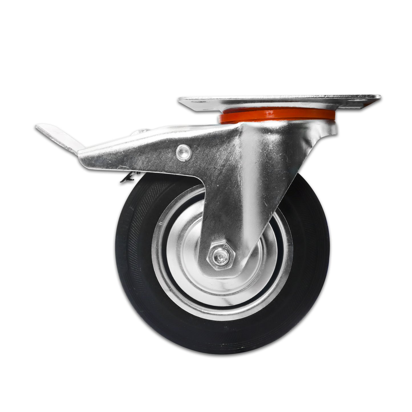 RUEDA GIRATORIA LLANTA METÁLICA