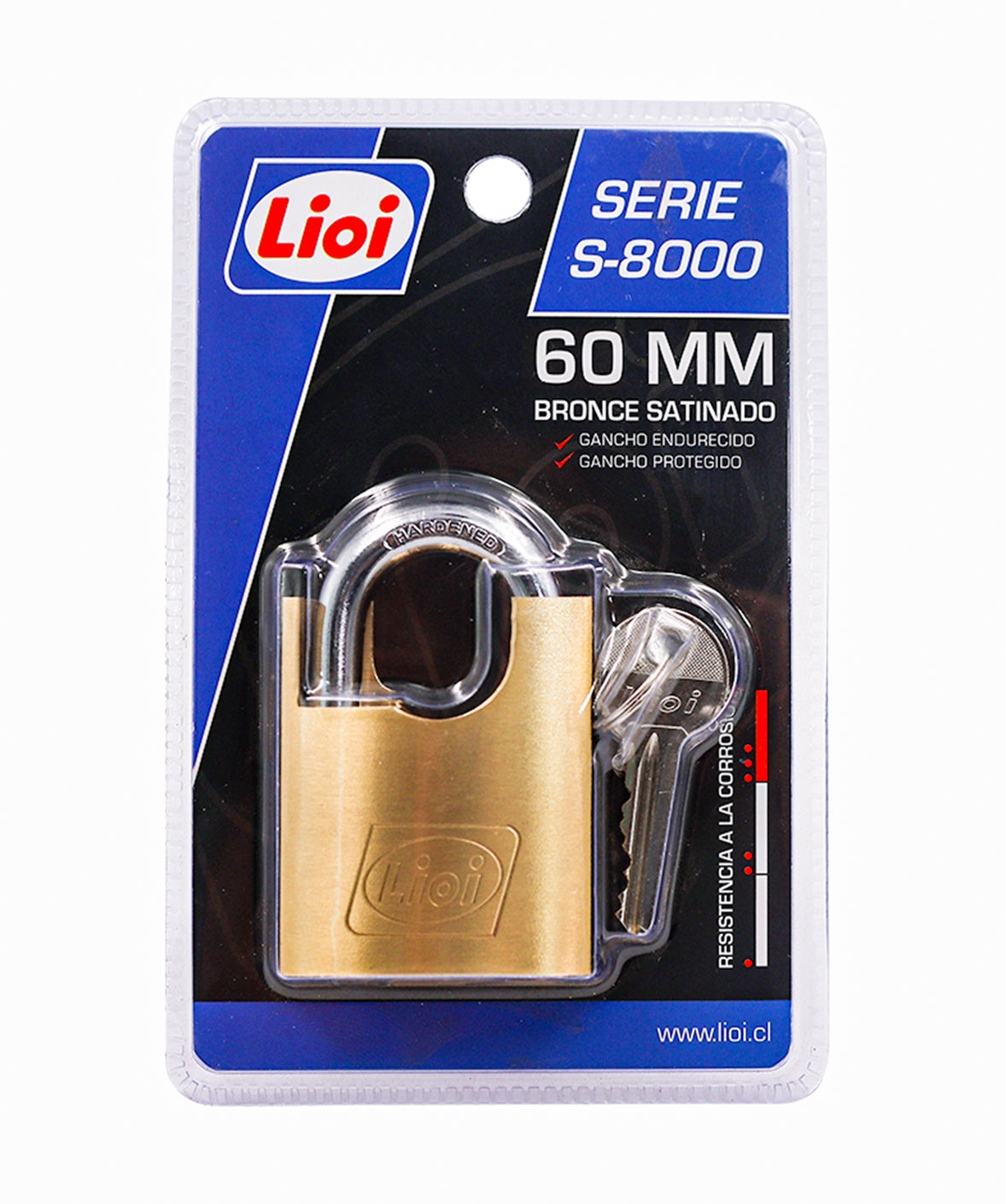 CANDADO SERIE S-8000 C/GANCHO PROTEGIDO