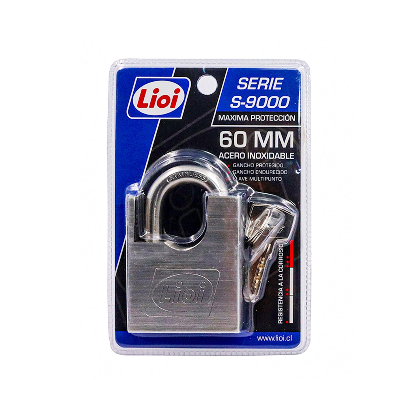 CANDADO SERIE S-9000 C/GANCHO PROTEGIDO