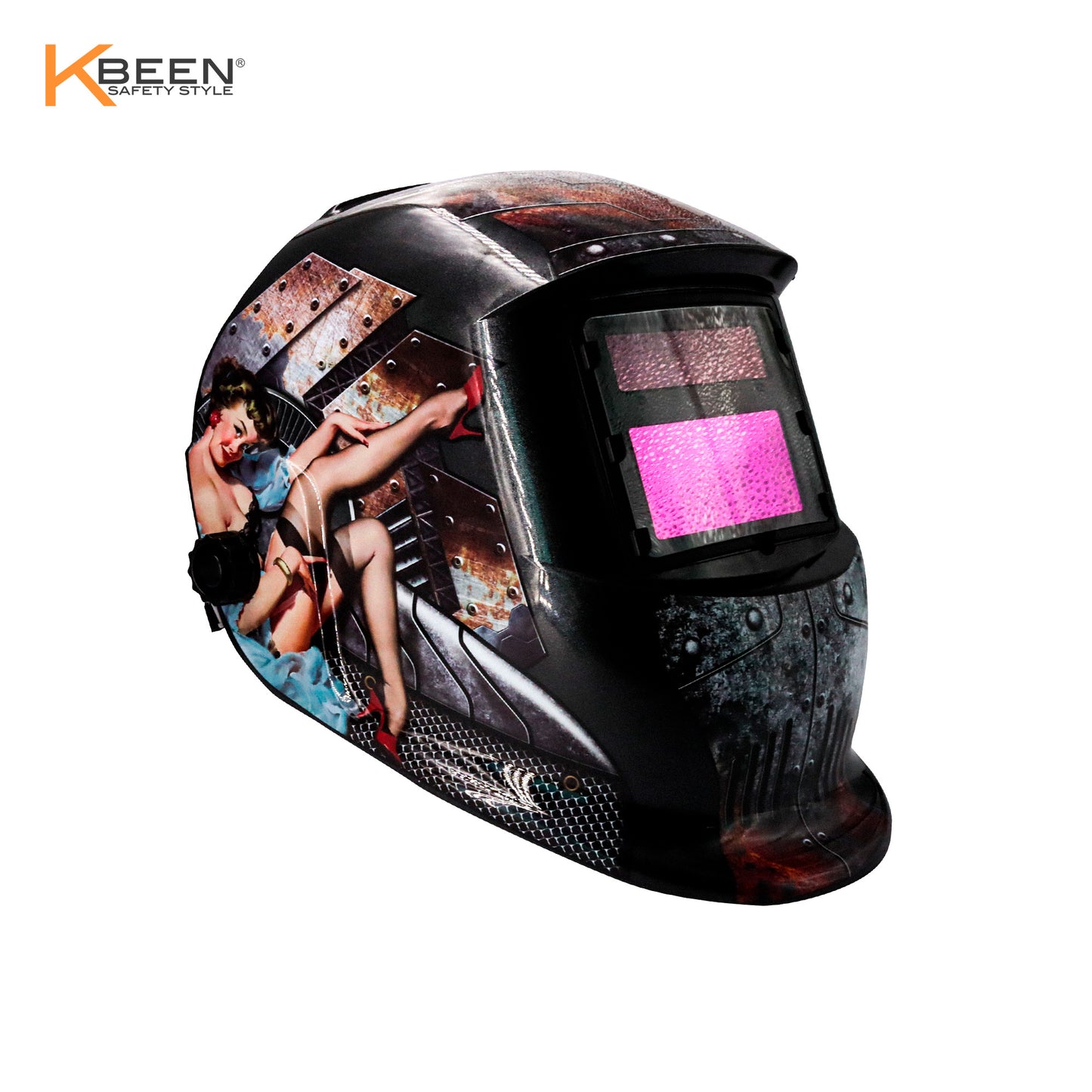 MÁSCARA DE SOLDAR FOTOSENSIBLE METAL GIRL