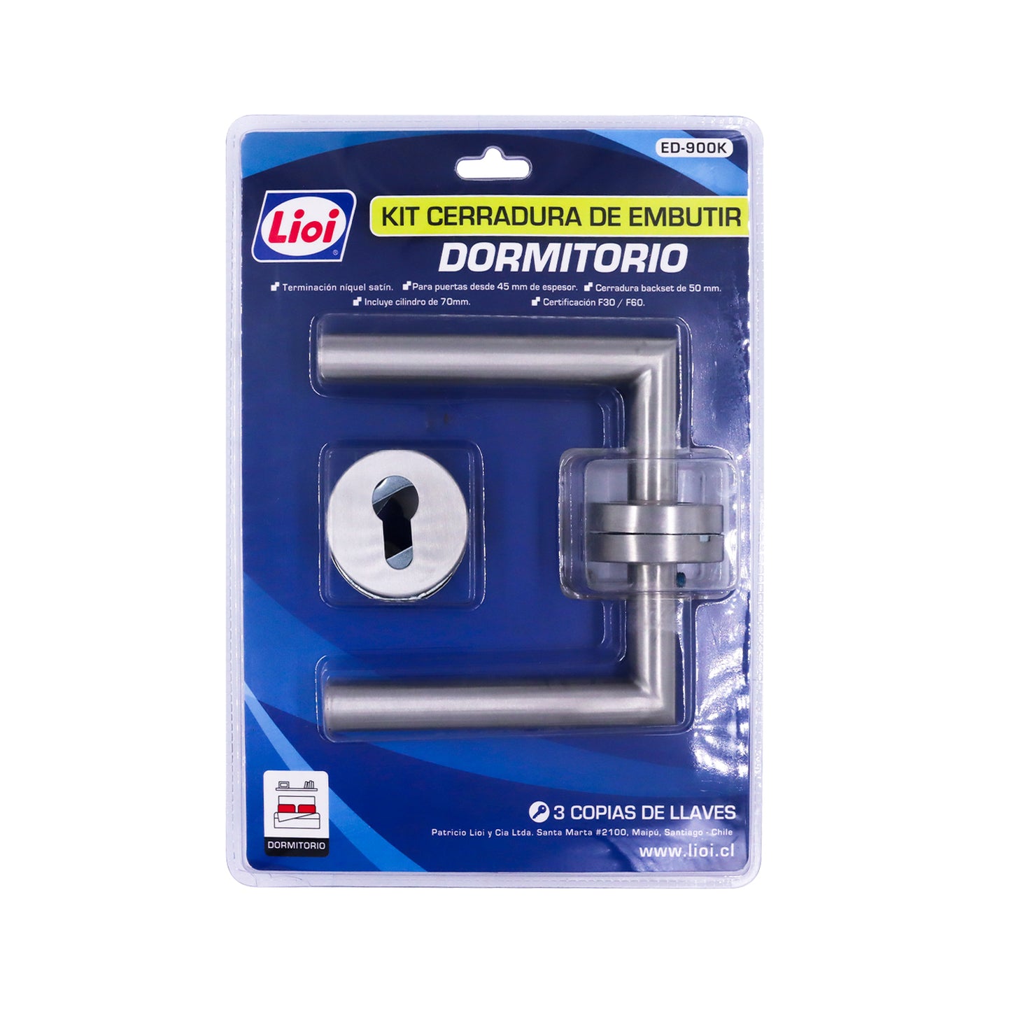 KIT CERRADURA EMBUTIR