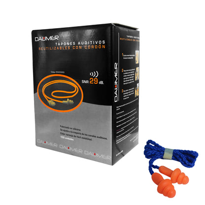 TAPONES DE SILICONA CON CORDEL