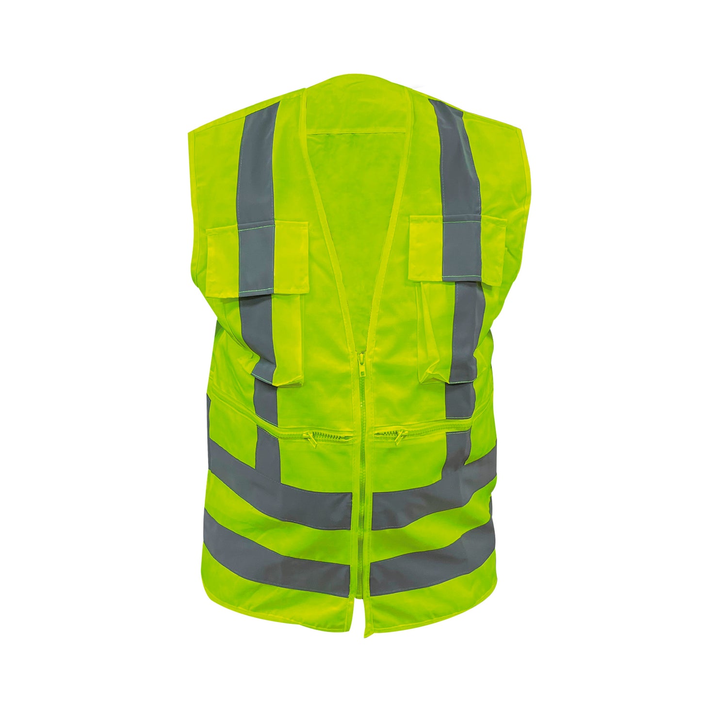 CHALECO REFLECTANTE GEÓLOGO CANVAS 360° FLÚOR