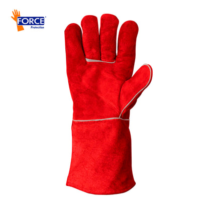 GUANTE SOLDADOR ROJO L-300