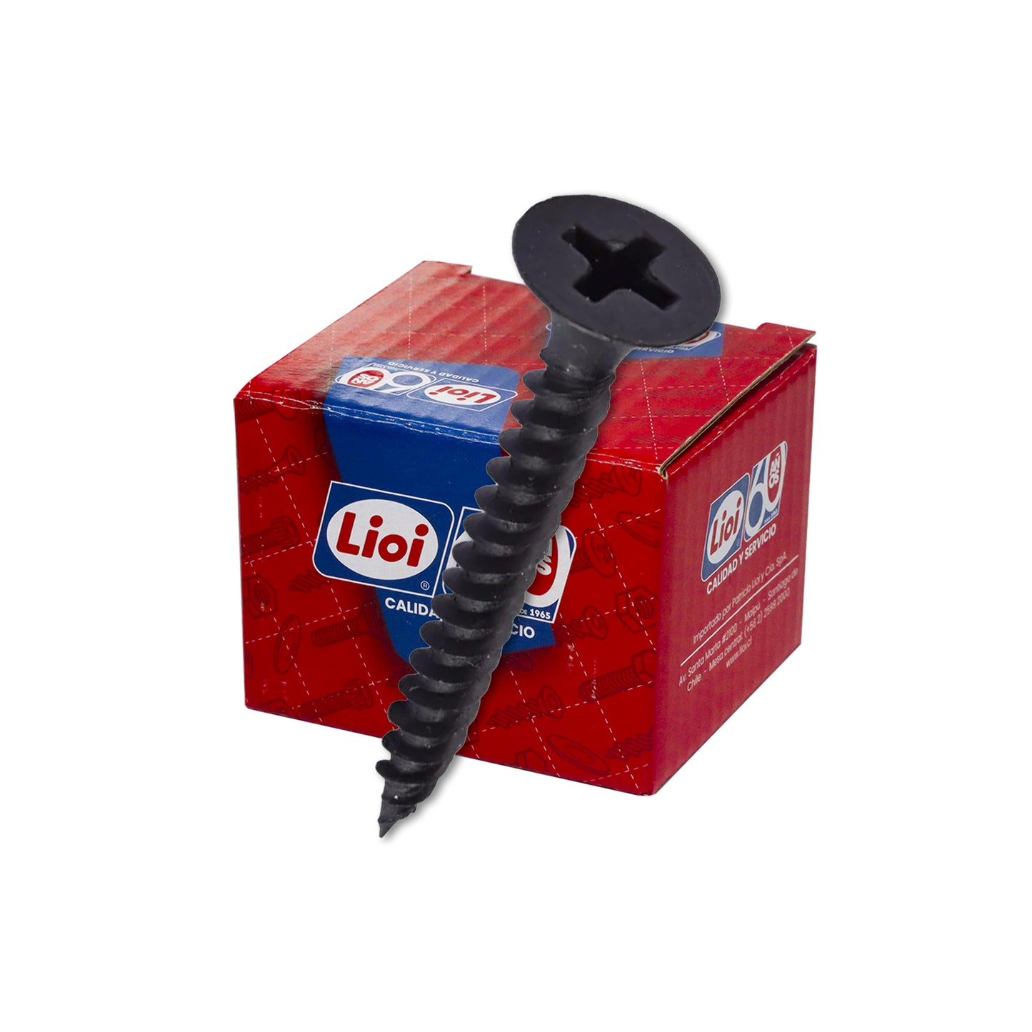 TORNILLO VOLCANITA PHILLIPS HILO FINO NEGRO